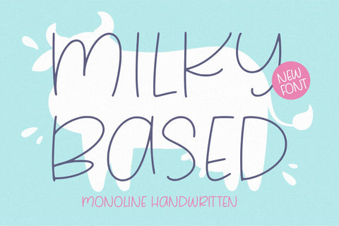 Milky Based Font Font Balpirick 