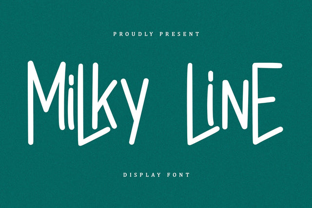 Milky Line Font Sakha Design Studio 