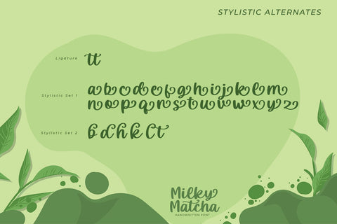 Milky Matcha-Beautiful Handwritten Font Font yumnatype 