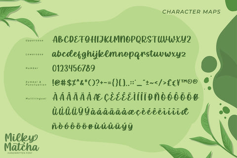 Milky Matcha-Beautiful Handwritten Font Font yumnatype 