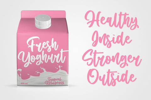 Milky Rainbow Font Abo Daniel Studio 