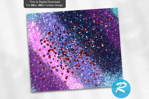 Milky Way Glitter 20 oz / 30 oz Skinny Tumbler Sublimation Regulrcrative 