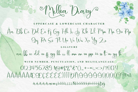 Millea Diary Font Andrey Design 