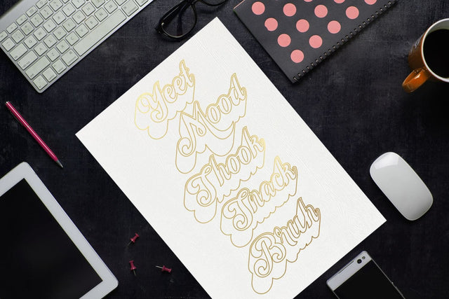 Millennial Slang Words Single Line Sketch SVG SVG Risa Rocks It 