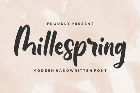 Millespring Font Qwrtype Foundry 