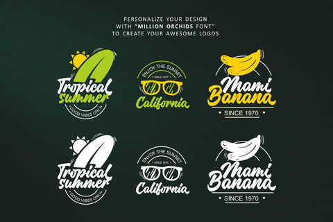 Million Orchid// Casual Handwritten Font Four Lines Std. 