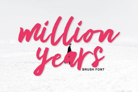 million years Brush Font Fajri Adi 