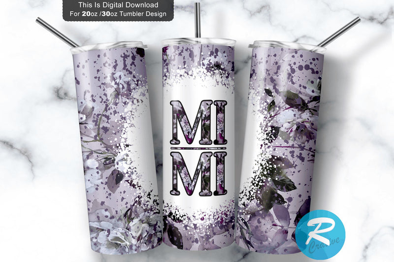 Mimi 20 oz / 30 oz Tumbler PNG Sublimation Regulrcrative 