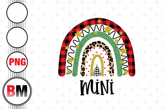 Mimi Christmas Rainbow PNG Files Sublimation BMDesign 