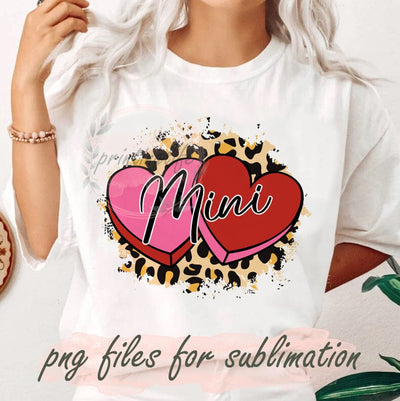 Mimi Design Png, Valentine Day Png, Mimi Heart Sublimation Png, Leopard Print Png, Love Png, Digital Download Sublimation PrintingLife 