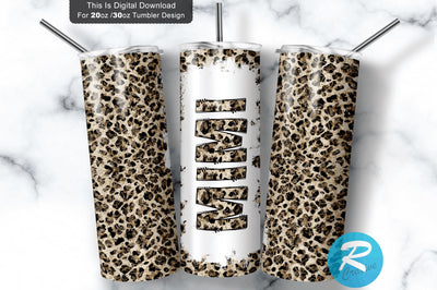 Mimi leopard 20 oz / 30 oz Tumbler PNG Sublimation Regulrcrative 