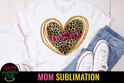 Mimi Leopard Print Sublimation I Mothers Day Sublimation Sublimation Happy Printables Club 