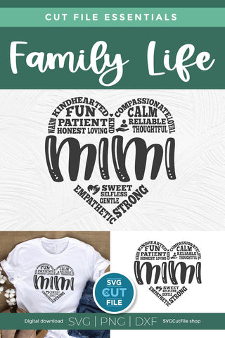 Mimi svg for Cricut or Silhouette SVG SVG Cut File 