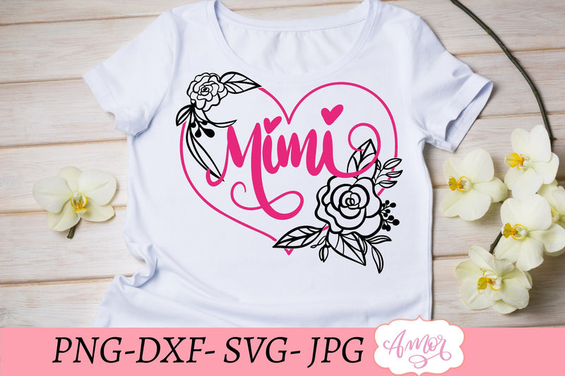 Mimi SVG, grandmother SVG SVG Amorclipart 