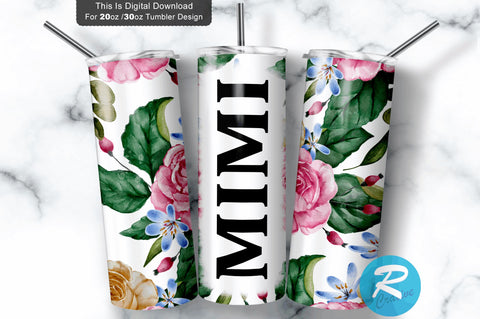 Mimi tumble 20 oz / 30 oz Tumbler PNG Sublimation Regulrcrative 
