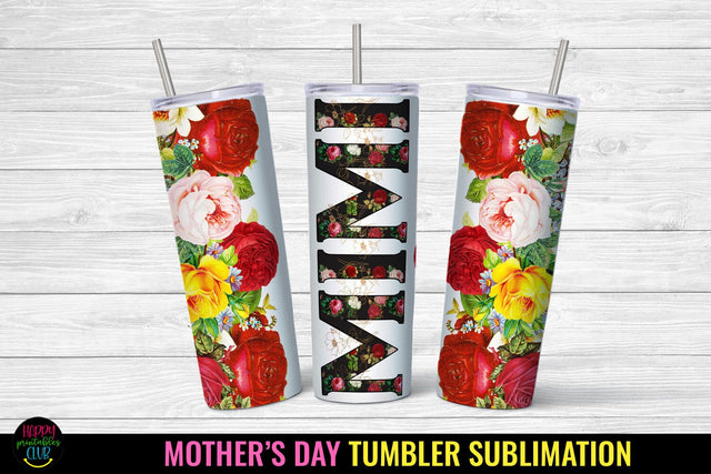 Mimi Tumbler Sublimation I Mothers Day Tumbler Wrap PNG Sublimation Happy Printables Club 