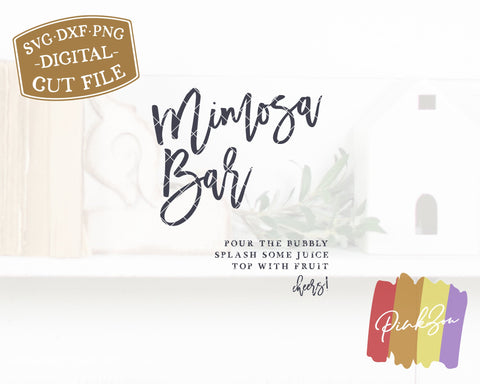 Mimosa Bar SVG Files | Wedding Svg | Wedding Sign Svg | Bridal Shower Sign Svg | Commercial Use | Digital Cut Files (1161588190) SVG PinkZou 