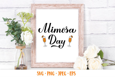 Mimosa Day. Mimosa SVG. Calligraphy hand lettering SVG LaBelezoka 