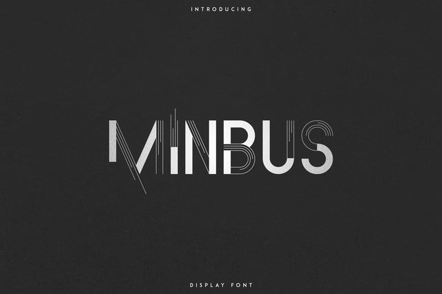 Minbus - Display font Font VPcreativeshop 