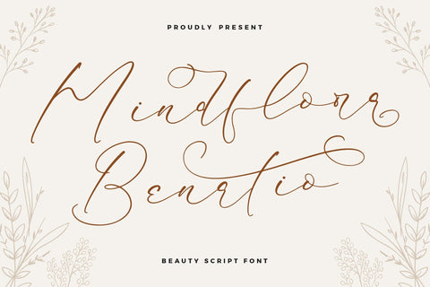 Mindflora Benatio - Beauty Script Font Font Storytype Studio 