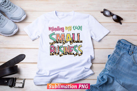 Minding My Own Small Business Colorful Camouflage Leopard T shirt Design Png Sublimation Files Sublimation DesignDestine 