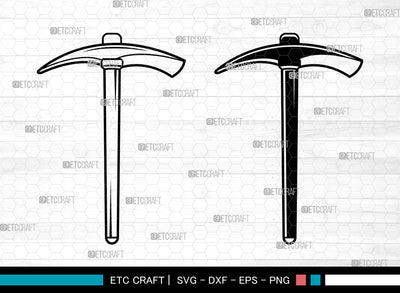 Miner Pickaxe SVG, Miner Tool Svg, Pickaxe Svg, Miner Pickaxe Svg SVG ETC Craft 