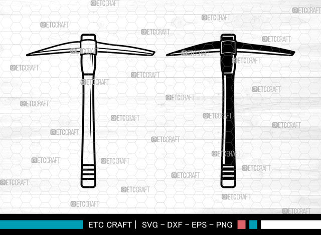 Miner Pickaxe SVG, Miner Tool Svg, Pickaxe Svg, Miner Pickaxe Svg SVG ETC Craft 