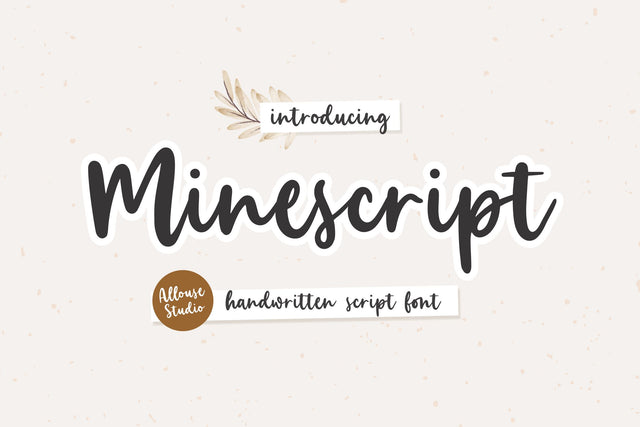 Minescript Font Allouse.Studio 