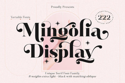 Mingolia Display Font Megatype 