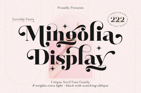 Mingolia Display Font Megatype 