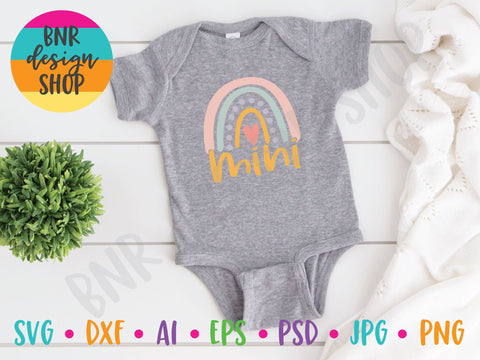 Mini Boho Rainbow SVG Cut File SVG BNRDesignShop 