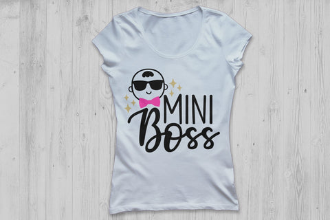 Mini Boss| Newborn SVG Cutting Files. SVG CosmosFineArt 