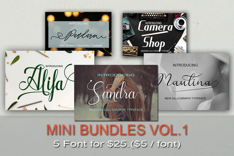 Mini Bundle Vol 1 Font marwah store 
