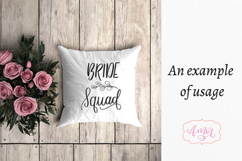 Mini Bundle wedding SVG designs, Bridal party svg SVG Amorclipart 