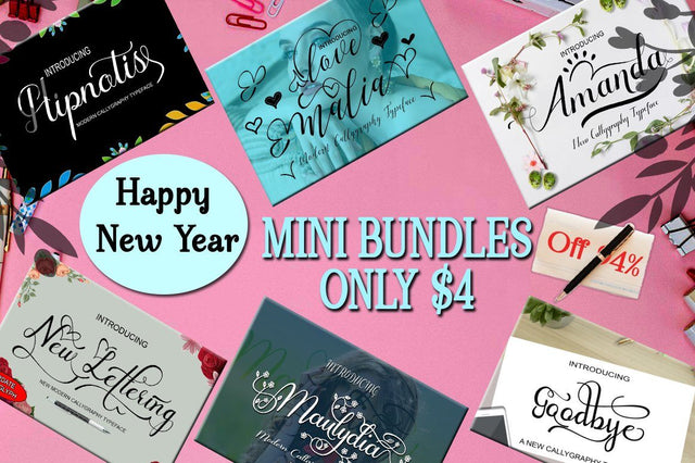 Mini Bundles V l Font arwah studio 