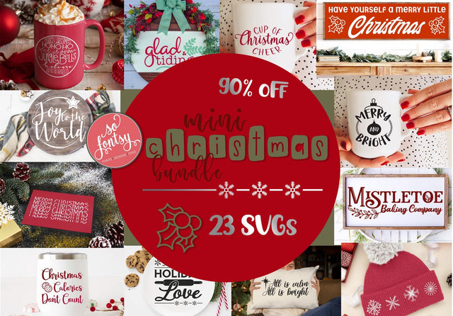 Mini Christmas Design Bundle Bundle So Fontsy Design Shop 