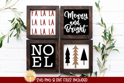 Mini Christmas Square Sign Bundle Vol 2 | Christmas SVG SVG Cheese Toast Digitals 