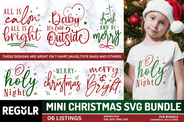 Mini Christmas Svg Bundle SVG Regulrcrative 