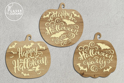 Mini Design Bundles HALLOWEEN PUMPKIN, Multilayer Laser Cut Files, Mandala, 3D Designs SVG LaserCutano 
