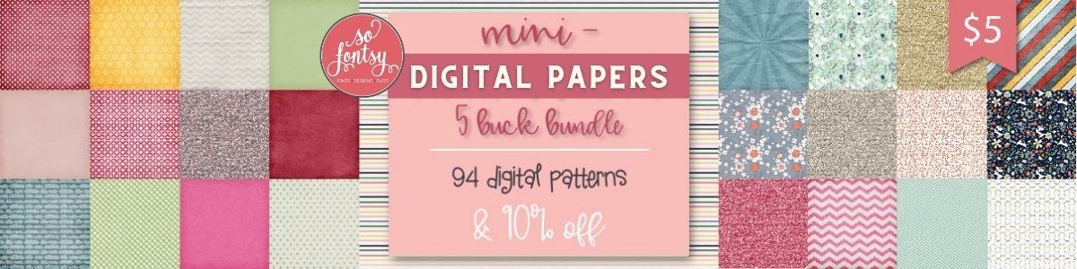 Mini Digital Papers Bundle
