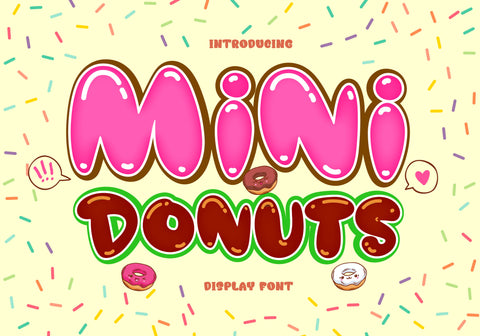 Mini Donuts Font BB Digital Arts 