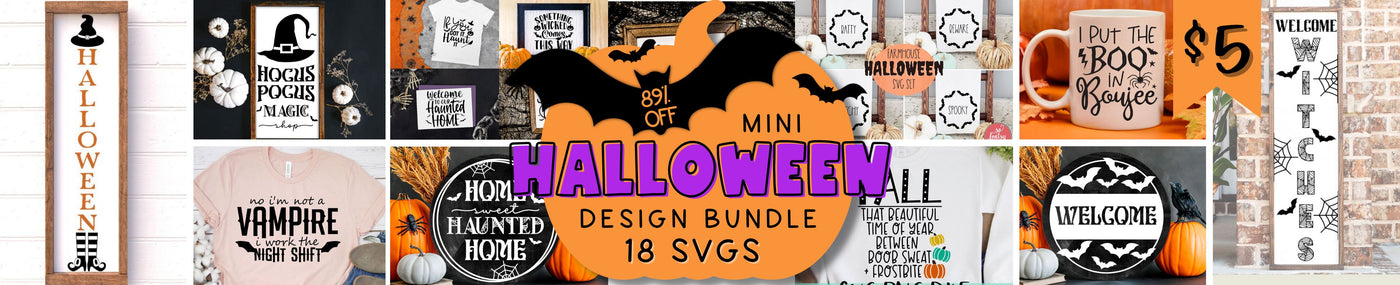 Mini Halloween SVG Design Bundle