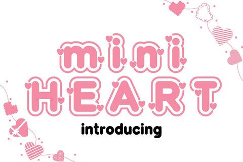 Mini Heart Decorative Fonts Font Fox7 By Rattana 