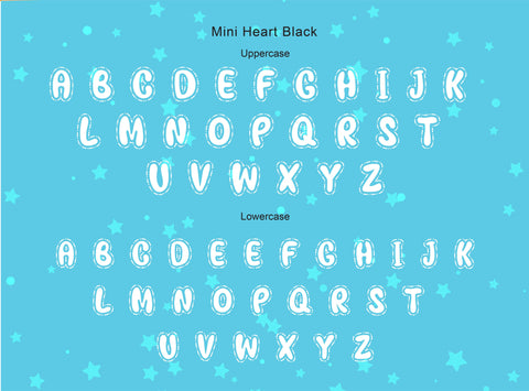 Mini Heart Font BB Digital Arts 