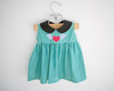 Mini Heart with Wings Embroidery Embroidery/Applique Designed by Geeks 