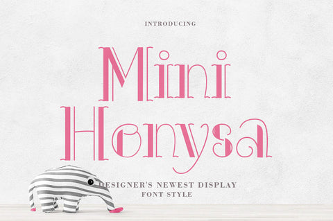 Mini Honysa Font gatype 