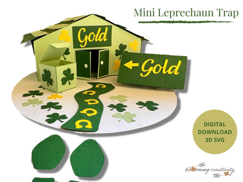 Mini Leprechaun Trap Kit - 3D SVG Cut Project SVG Alexis Glenn 