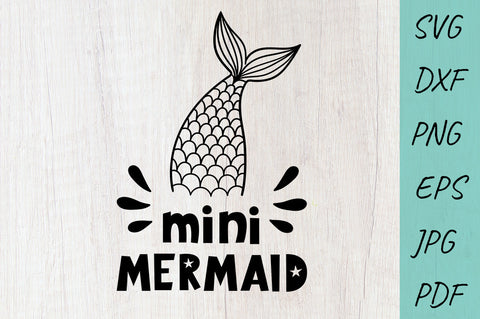 Mini Mermaid SVG, Mermaid SVG Cut File SVG Irina Ostapenko 