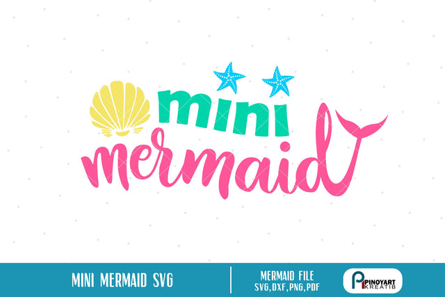 Mini Mermaid Svg SVG Pinoyart Kreatib 