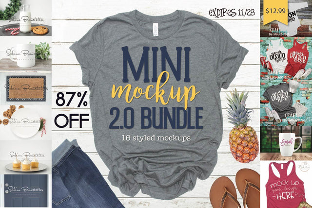 Mini Mockup 2.0 Bundle Bundle So Fontsy Design Shop 
